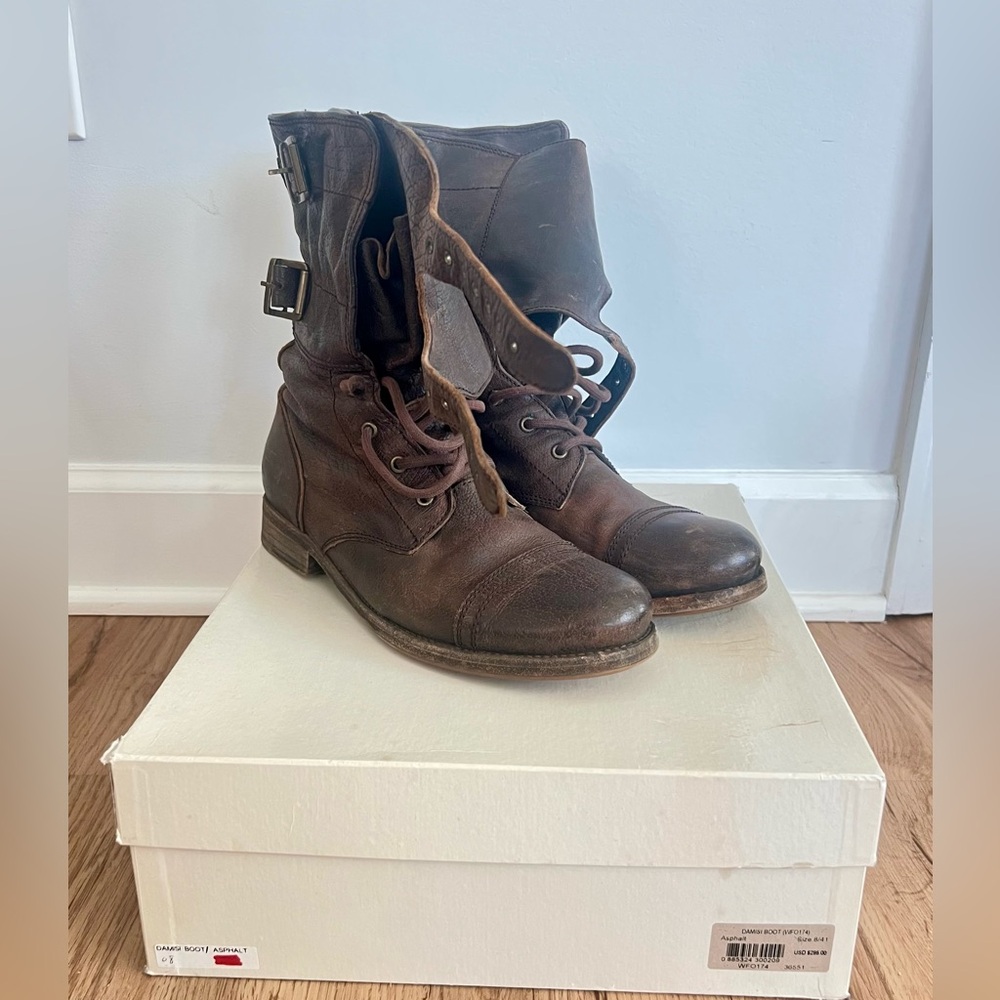 All Saints combat boots